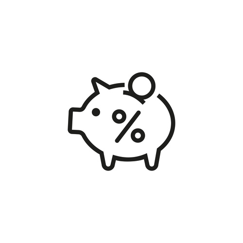 Savings line icon